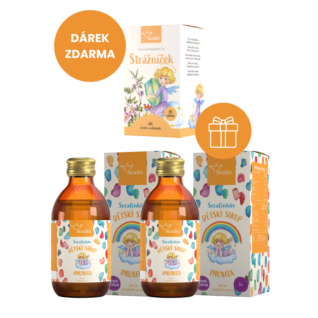 AKCE: 2× Serafínkův dětský sirup Imunita + Strážníček zdarma | Serafin byliny