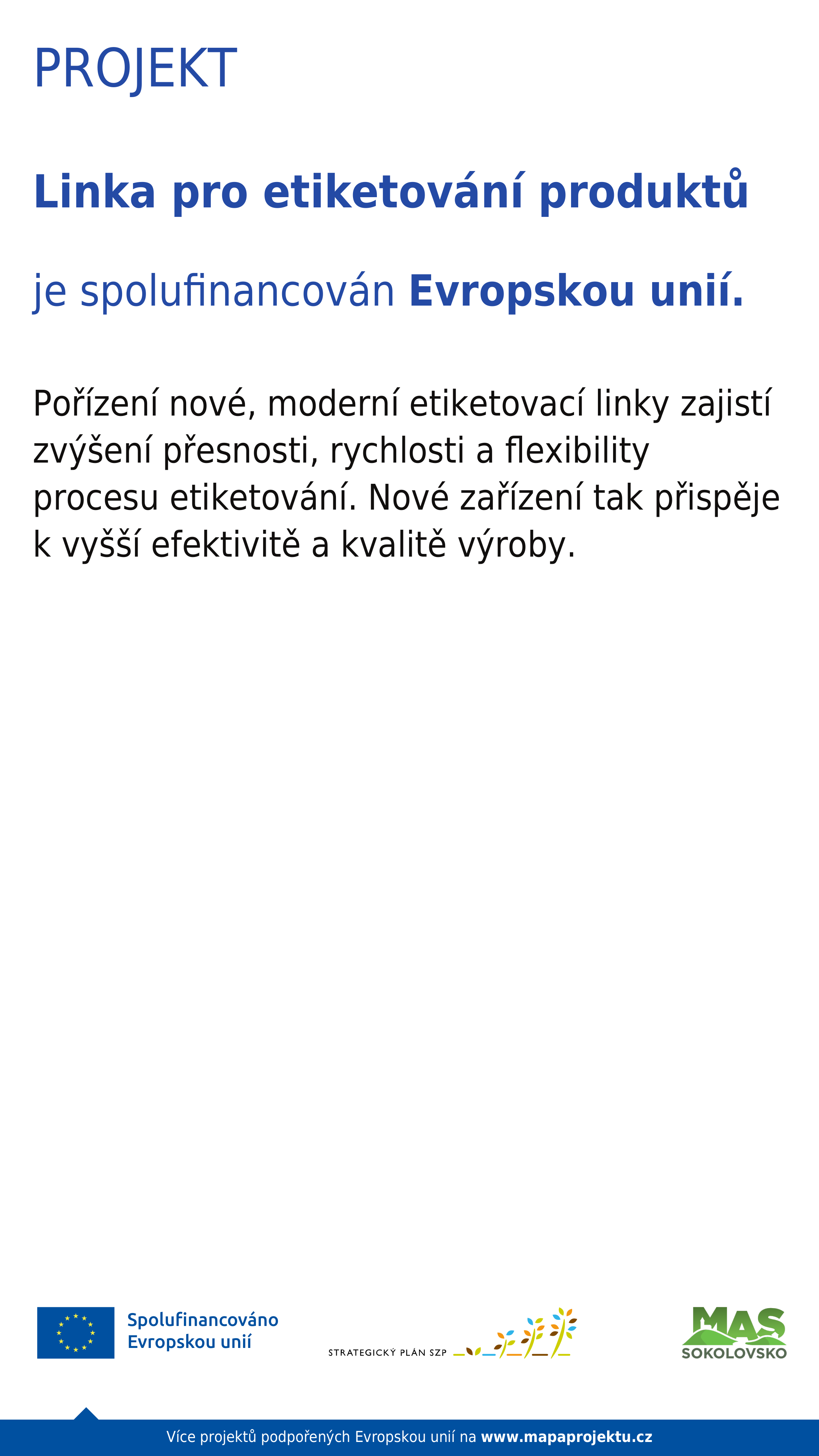 Linka pro etiketování produktů